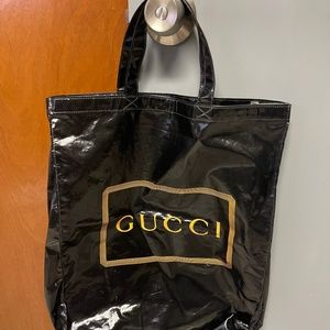 Authentic Gucci tote shopping bag
